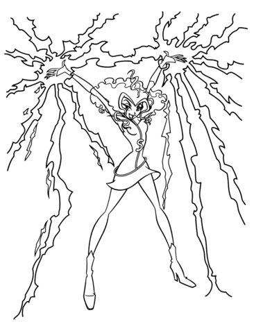 Dangerous Stormy  Coloring Page